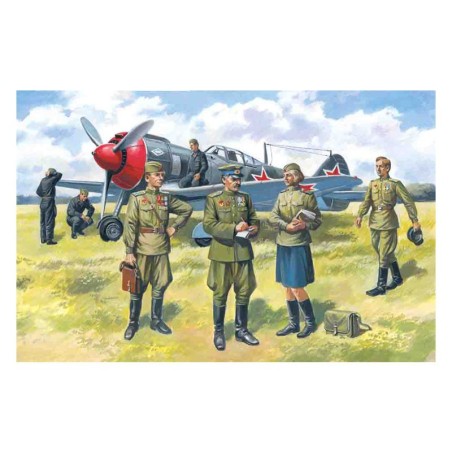 1:48 SOVIET AIR FORCE PILOTS AND GROUND PERSONNEL
