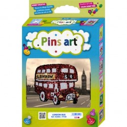 PINS ART LONDON BUS