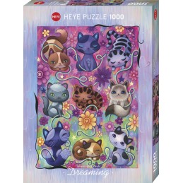 PUZZLE 1000 KITTY CATS,...