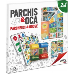 PARCHIS + OCA DE MADERA 40X40