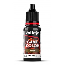 GAME COLOR WASH NEGRO 18ML.